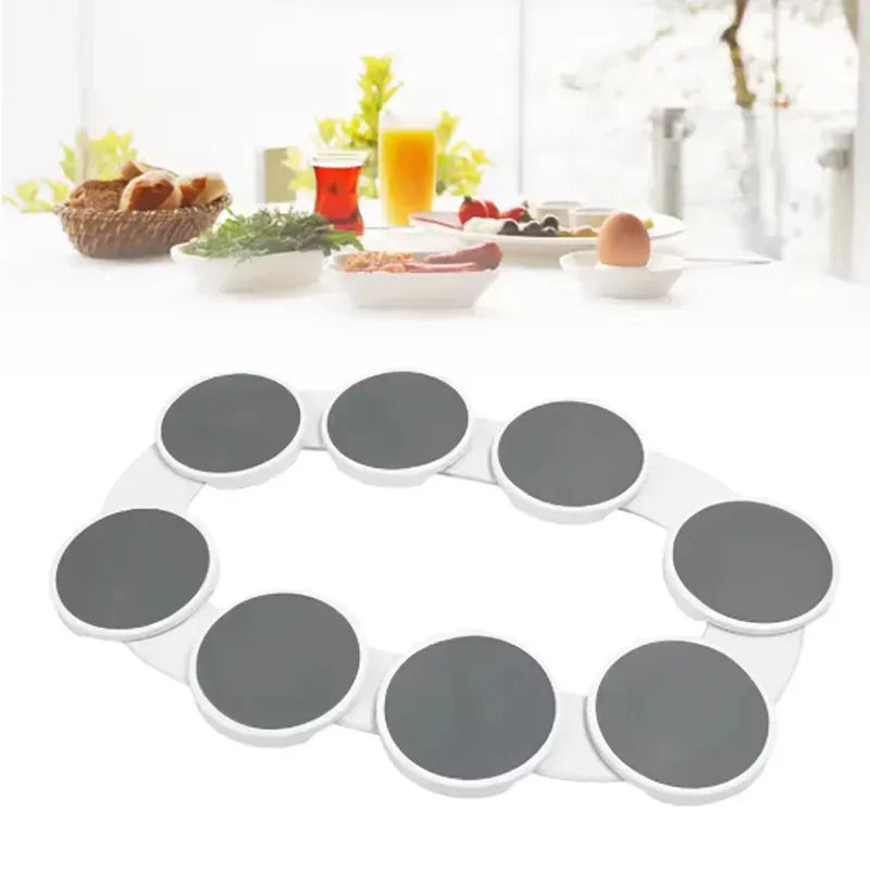 Kitchen Dining Table Turntable Kitchen Countertop Turntable 360 Degree Rotation Versatile Heat Resistant for Rectangular Table